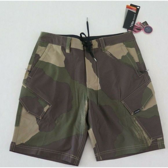 Volcom A3232100 Men's Sz 29 Camouflage Country Days Hybrid Boardshorts $70 - Picture 1 of 6